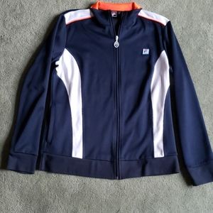 EUC Fila Sport Sz L navy blue jacket